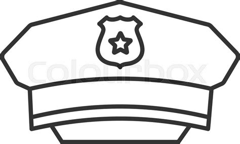 Cop Hat Drawing | Free download on ClipArtMag