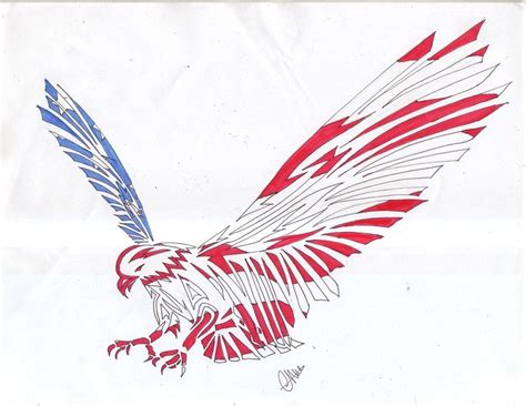 American Flag Eagle Tattoo Design | American flag eagle, Eagle tattoo, Patriotic tattoos