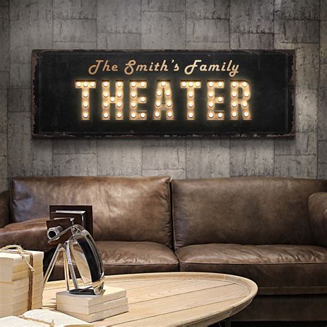 Personalized Home Theater Decor Movie Theater Sign Custom - Etsy