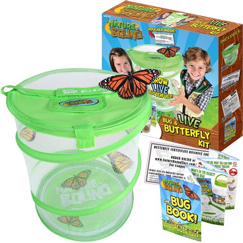 Nature Bound Butterfly Growing Habitat Kit- Green Pop-Up Cage 12-Inches Tall | eBay