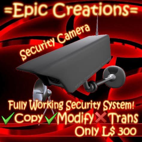 Second Life Marketplace - =Epic Creations= Security Camera