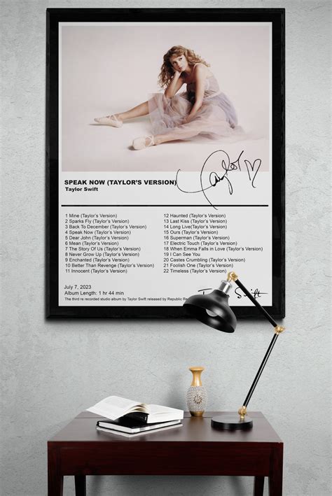 Taylor Swift Speak now Taylors version Poster, Taylor swift | Inspire ...