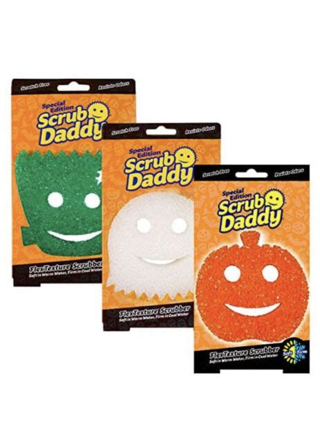 Genuine Limited Edition Halloween Set of 3 Scrub Daddy for sale online | eBay