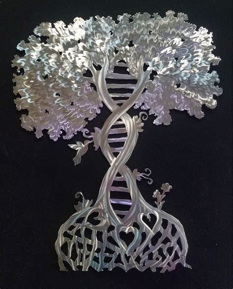 DNA Art Tree of Life DNA Strand Metal Art Custom Metal Wall - Etsy UK