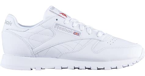 Reebok Classic Leather - Running Shoes in White/White (White) - Lyst