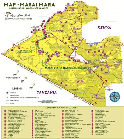 Map of Serengeti | Serengeti Map showing Conservancies & Eco System