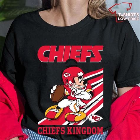 Kansas City Chiefs Slogan Chiefs Kingdom Mickey Mouse T-Shirt - T-shirts Low Price