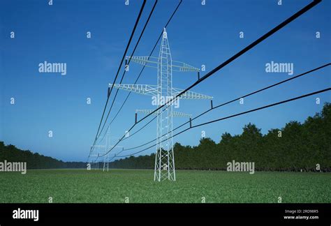 High voltage line visualization hi-res stock photography and images - Alamy