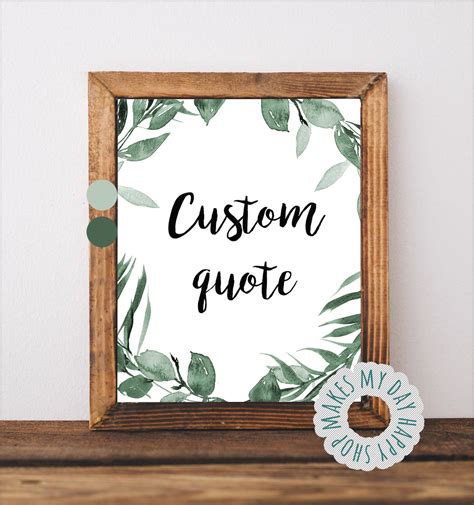 Custom Quote Printcustomized Wall Artpersonalized - Etsy