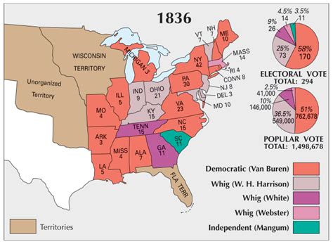 US Election of 1836 Map - GIS Geography