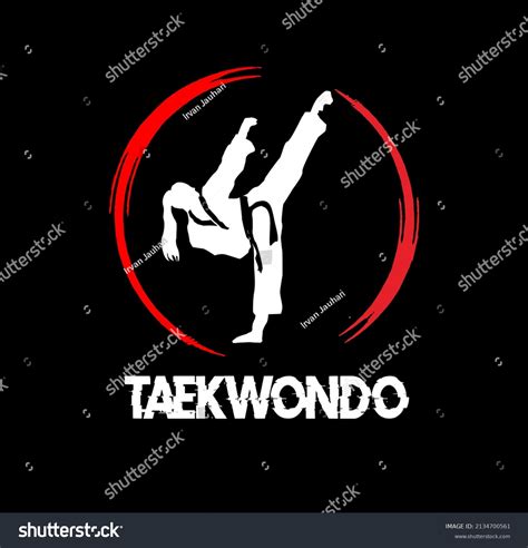 Taekwondo Modern Design Logo Perfect Logo Stock Vector (Royalty Free ...