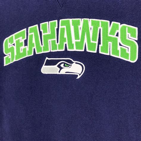 Vintage Seattle Seahawks Sweatshirt Crewneck Big Logo NFL | Etsy