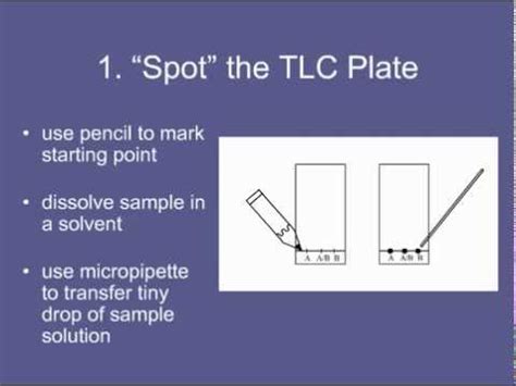 5. 1) Spot the TLC Plate - YouTube