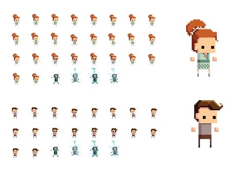 Pixel Character Template