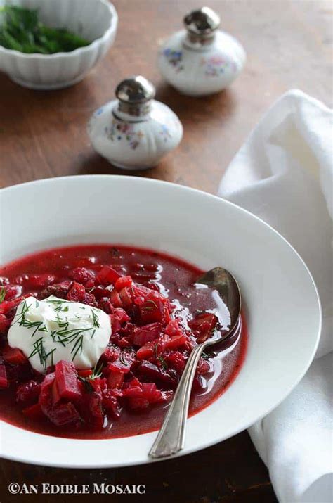 Vegetarian Borscht Recipe - An Edible Mosaic™