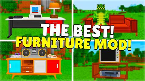 THE BEST FURNITURE MODS For Minecraft Pocket Edition Bedrock (MCPE, PC ...