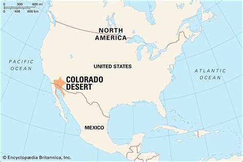 North American Deserts Map - Tourist Map Of English