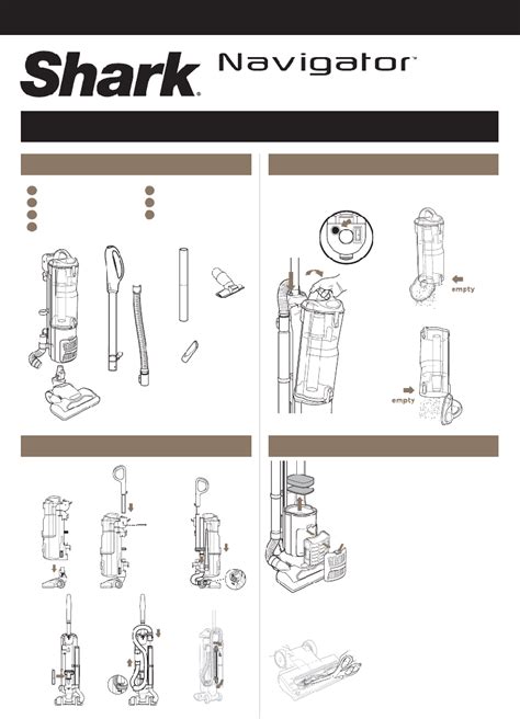 Shark Navigator DLX Vacuum Cleaner Quick start manual PDF View/Download