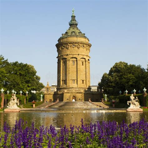 Old water tower of Mannheim royalty free stock image | Water tower ...