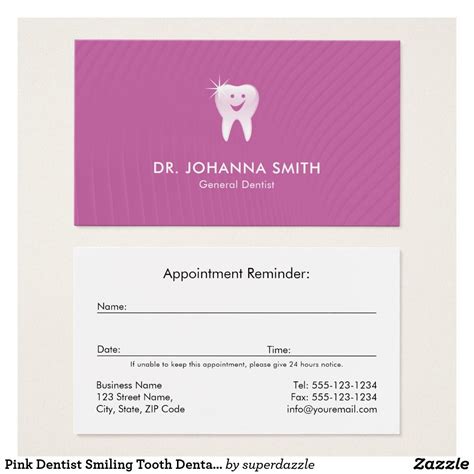 Dental Appointment Cards Templates