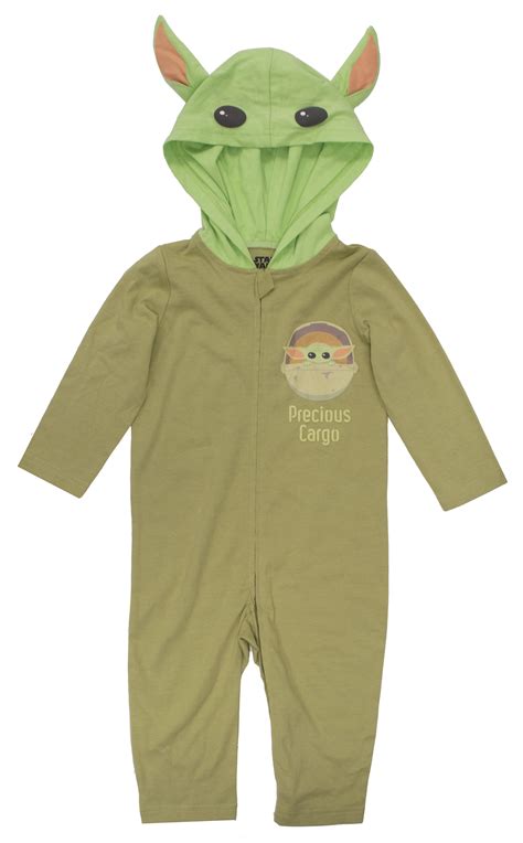 Star Wars Baby Yoda The Mandalorian Baby Boys Costume Coverall 0-6 Months Green - Walmart.com