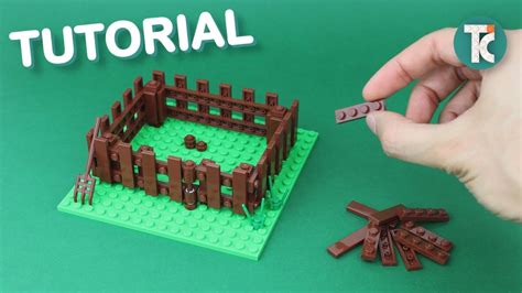 LEGO Wooden Fence (Tutorial) - YouTube