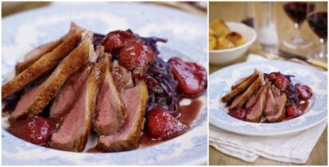 Pan Roasted Duck With Strawberry Red Wine Sauce – Belle About Town