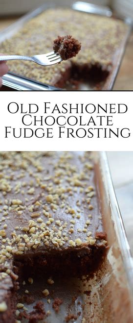 Old Fashioned Chocolate Fudge Frosting | Chocolate fudge frosting, Chocolate fudge, Sweet treats ...