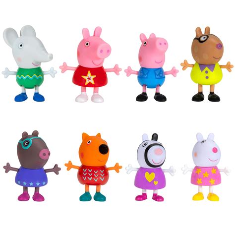 Buy Peppa Pig and Friends Perfect Day – 8 Figure Pack, Includes Character Toy Figures Like ...