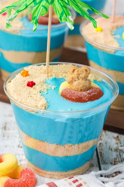 Beach Cheesecake Pudding Cups- Exclusive — May Feather Content Creations