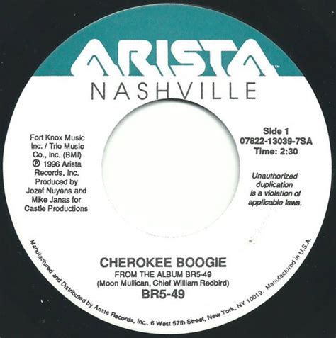 BR5-49 – Cherokee Boogie / I Ain't Never (1996, Vinyl) - Discogs