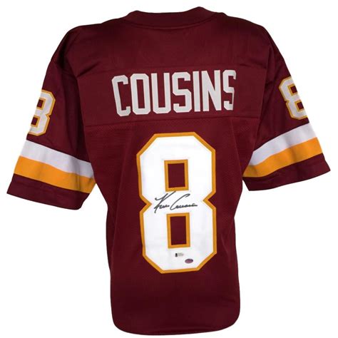 Kirk Cousins Signed Redskins Jersey (Beckett COA & Cousins Hologram ...