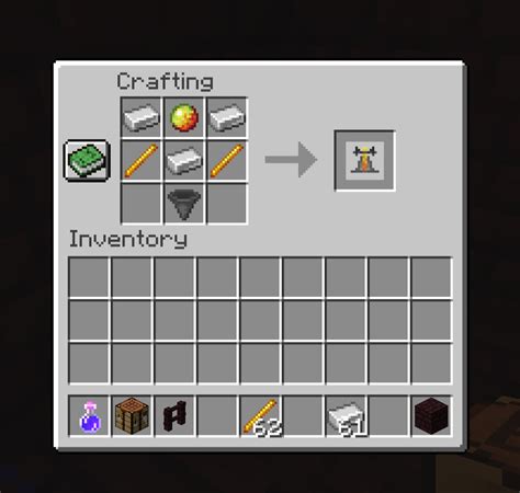 Add the Alchemy Table in the Nether Update, to turn coal into gold ...