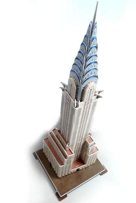 Free shipping, Chrysler building ,three dimensional puzzle, 3d puzzle,world's great architecture ...