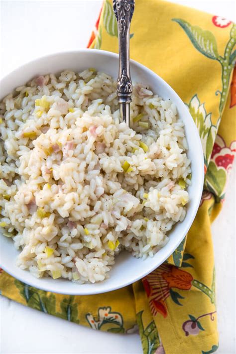 Pancetta Leek Risotto | A Zesty Bite