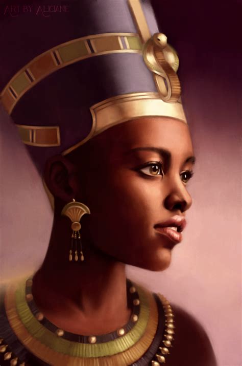 Lupita Nyong'o as Nefertiti | Black women art, Black art, African ...