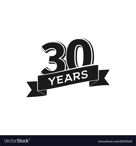 30 years anniversary logotype isolated Royalty Free Vector , #sponsored, #anniversary, #logotype ...