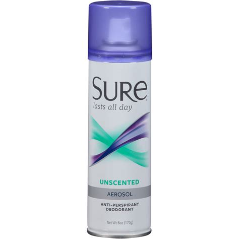 Sure Spray Antiperspirant Deodorant, Unscented, 6 Oz - Walmart.com