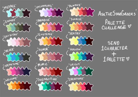 Help! I need more fnaf oc's pick a color and a animal please :) | Color palette challenge ...