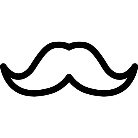 Moustache Outline Vector SVG Icon - SVG Repo