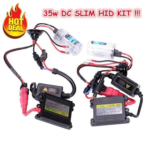 Hid xenon kit DC slim HID conversion kit 12v 35w hid kit dual beam H4 2 H13 2 9004 2 9007 2 ...