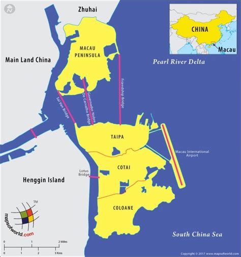 Map of Macao and its Location - Answers