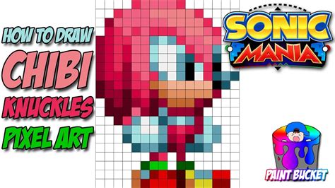 Knuckles Pixel Art Grid - bmp-place