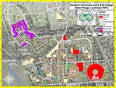 Southern University Campus Map – Map Vector