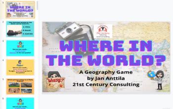 Where in the World? A Geography Game by 21st Century Tutoring - Jan Anttila