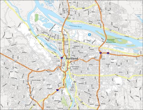 Portland Oregon Map - GIS Geography