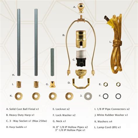 Royal Designs DIY Lamp Making Kit - Make, Refurbish, and Repair ...