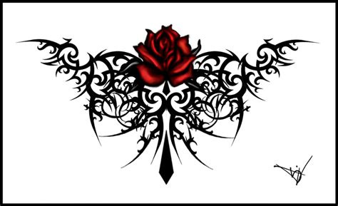 Gothic Rose Drawing at PaintingValley.com | Explore collection of ...