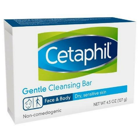 Cetaphil Gentle Cleansing Bar for Dry/Sensitive Skin 4.50 oz (Pack of 6 ...