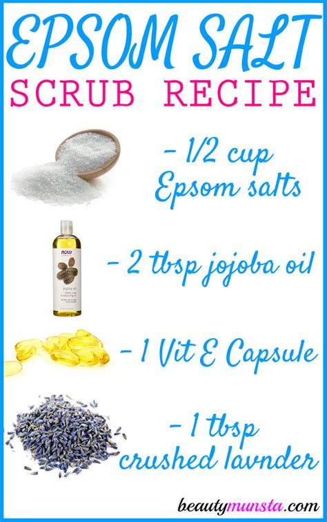 Epsom Salt Scrub Recipe - beautymunsta